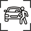 Детектор входа в зону и детектор выхода из зоны